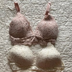 Momanda Lace Plunge Nursing Bralette 36C 2 Pack